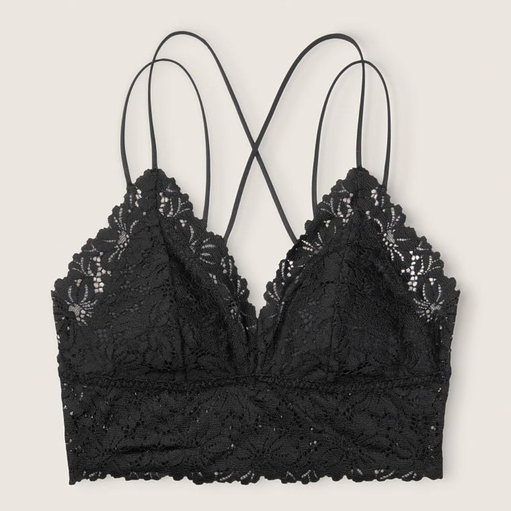 Victoria's Secret Longline Lace Bralette- size L